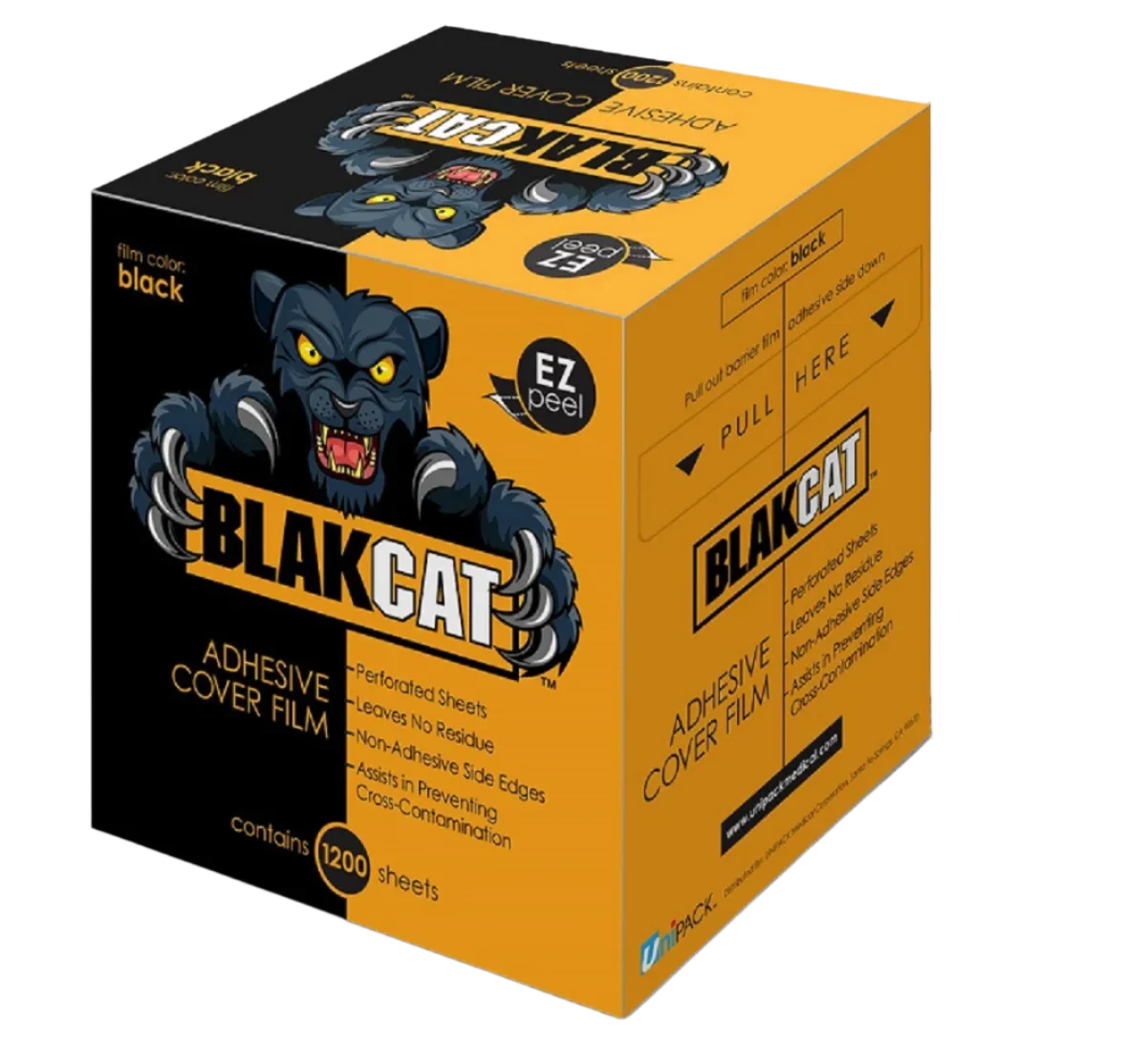Black Cat Tattoo Barrier Film - Black (4x6") - Image 2