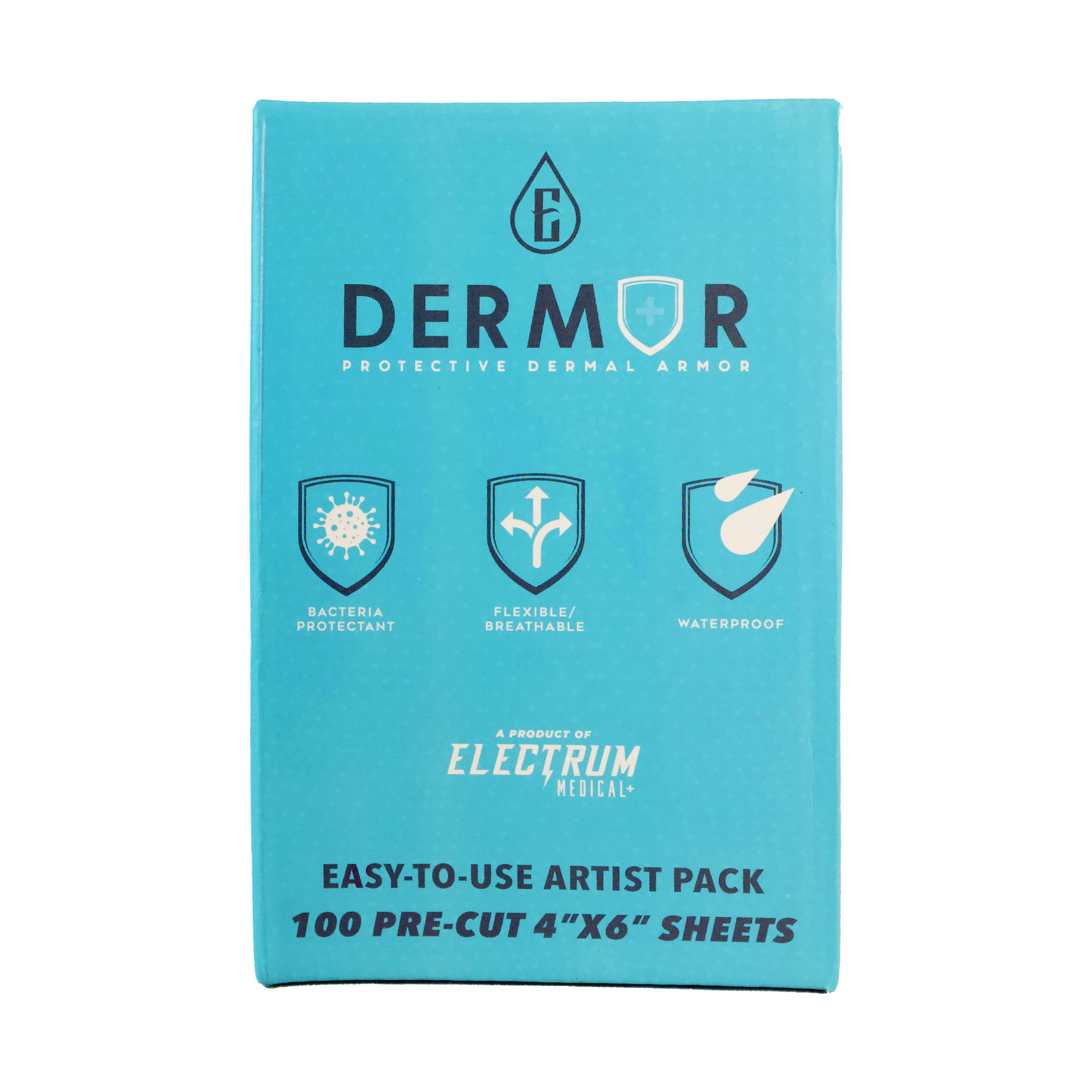 Electrum Dermor Artist Pack - Precut Tattoo Wrap Sheets (4”X6”)