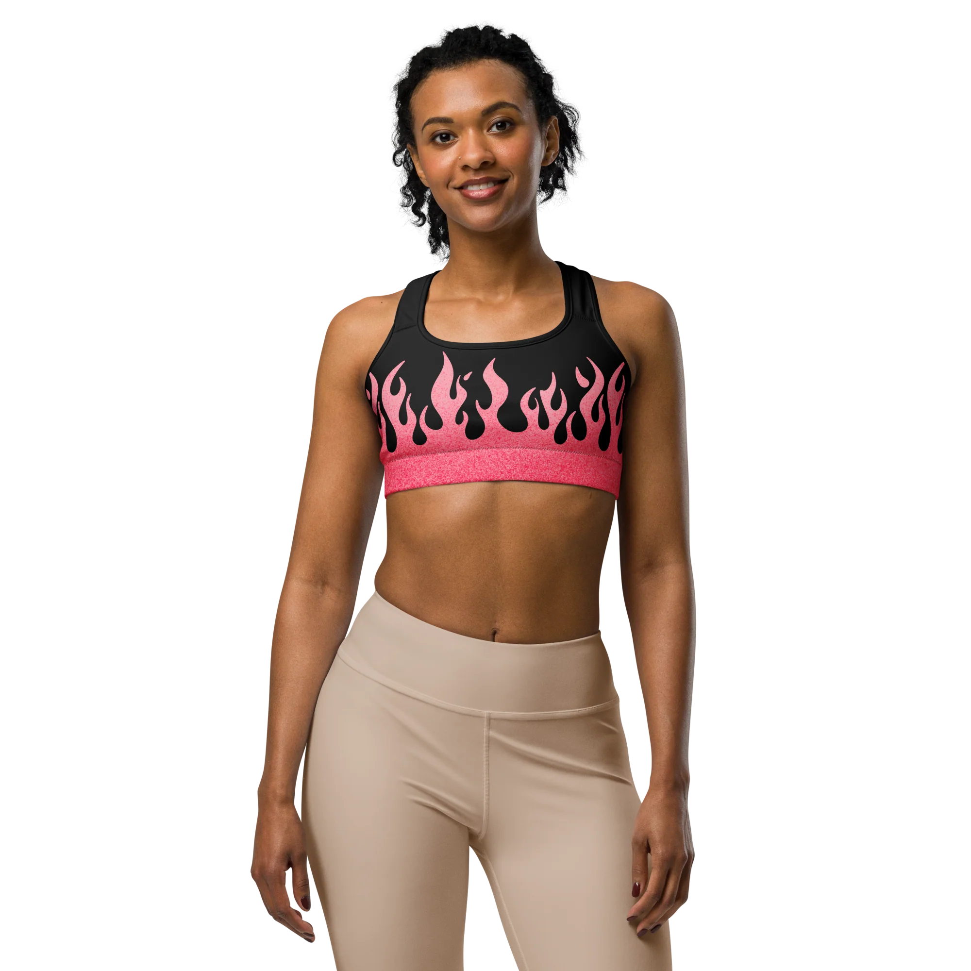 Electrum Supply FIRE Sports Bra – Neon Pink