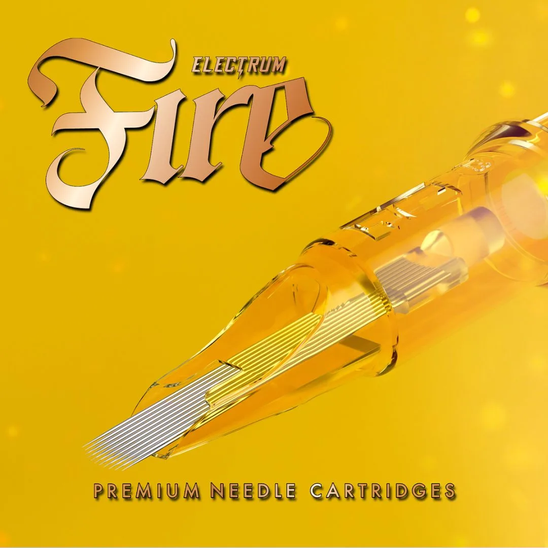 Electrum FIRE Premium Tattoo Needle Cartridges  - Curved Magnum #12
