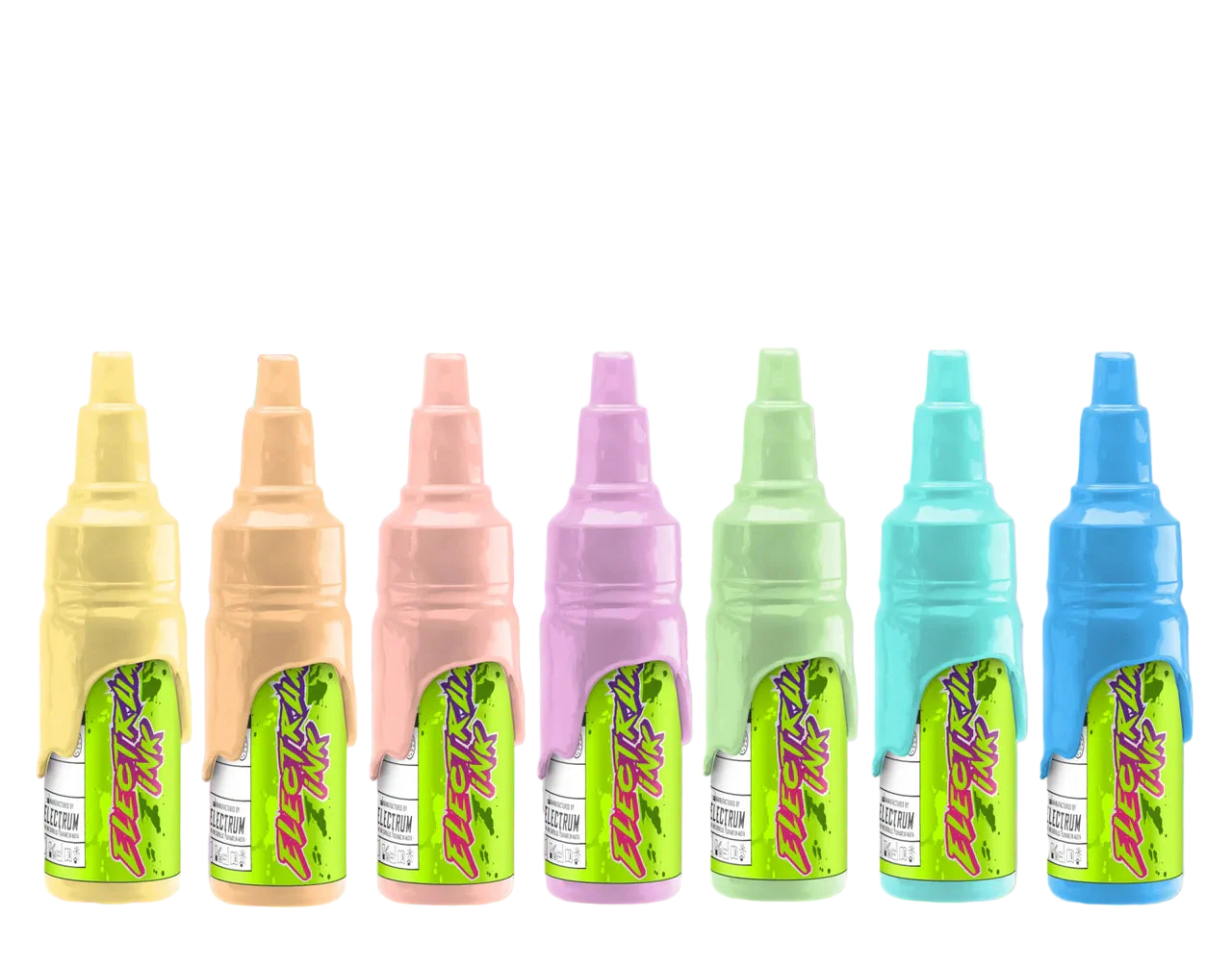 Electrum Ink – 7 Color Kawaii Pastel Tattoo Ink Set - Image 2