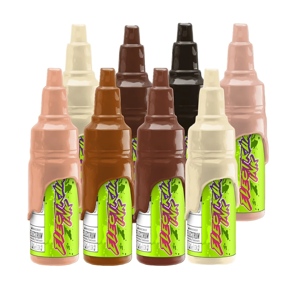 Electrum Ink - 8 Color Skin Tone Tattoo Ink Set