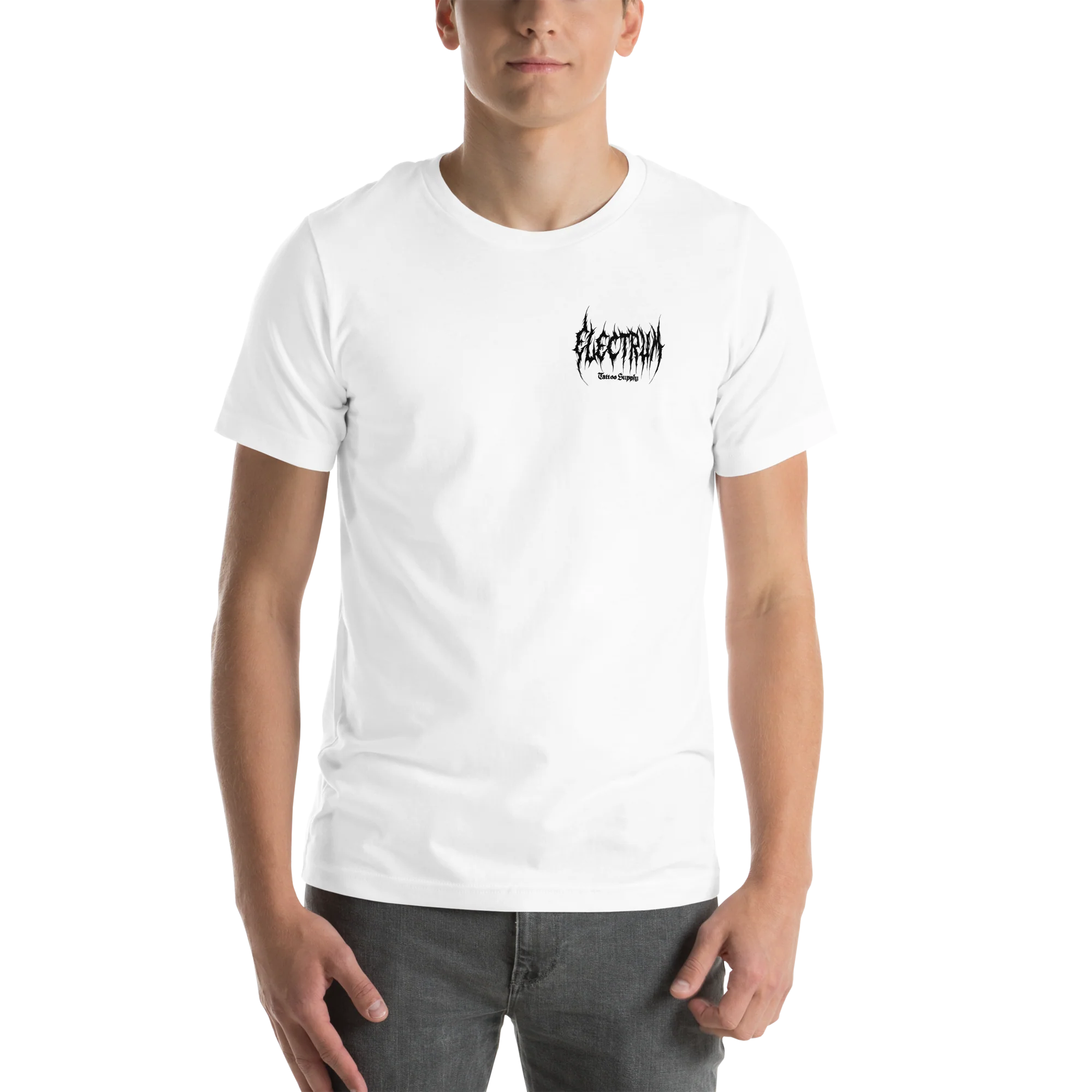 Electrum Supply Tee - Black Metal Badge - Image 4