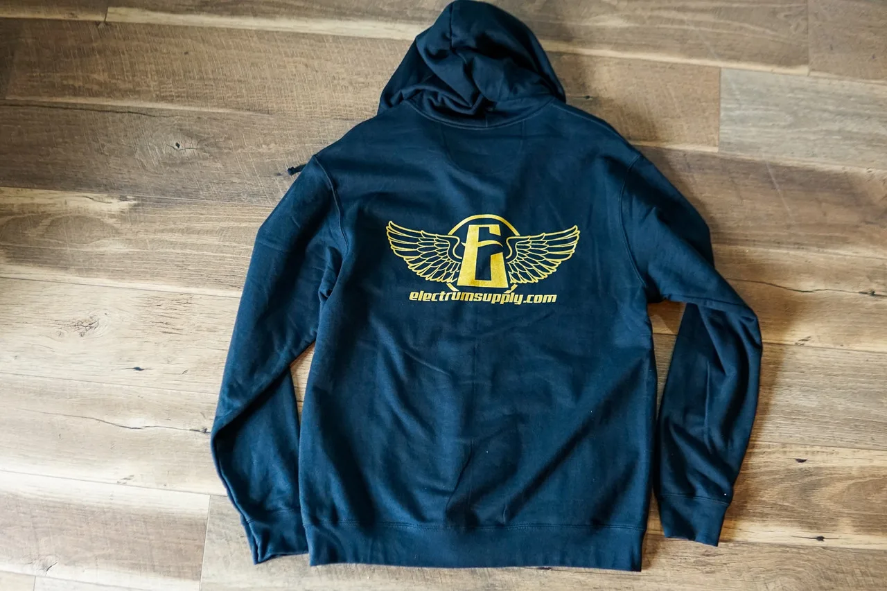 Electrum Supply Zip Up Hoodie - Gold Shimmer