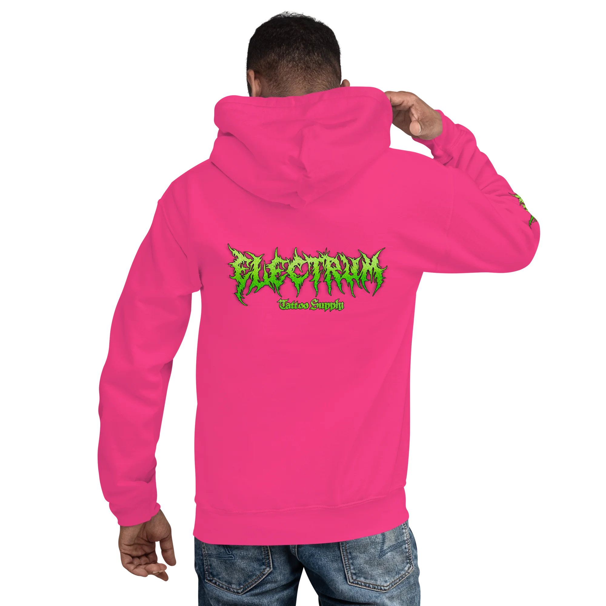 Electrum Supply Hoodie - Green Metal - Image 4