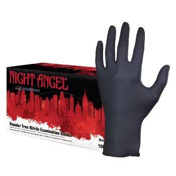 Night Angel Nitrile Gloves by Adenna