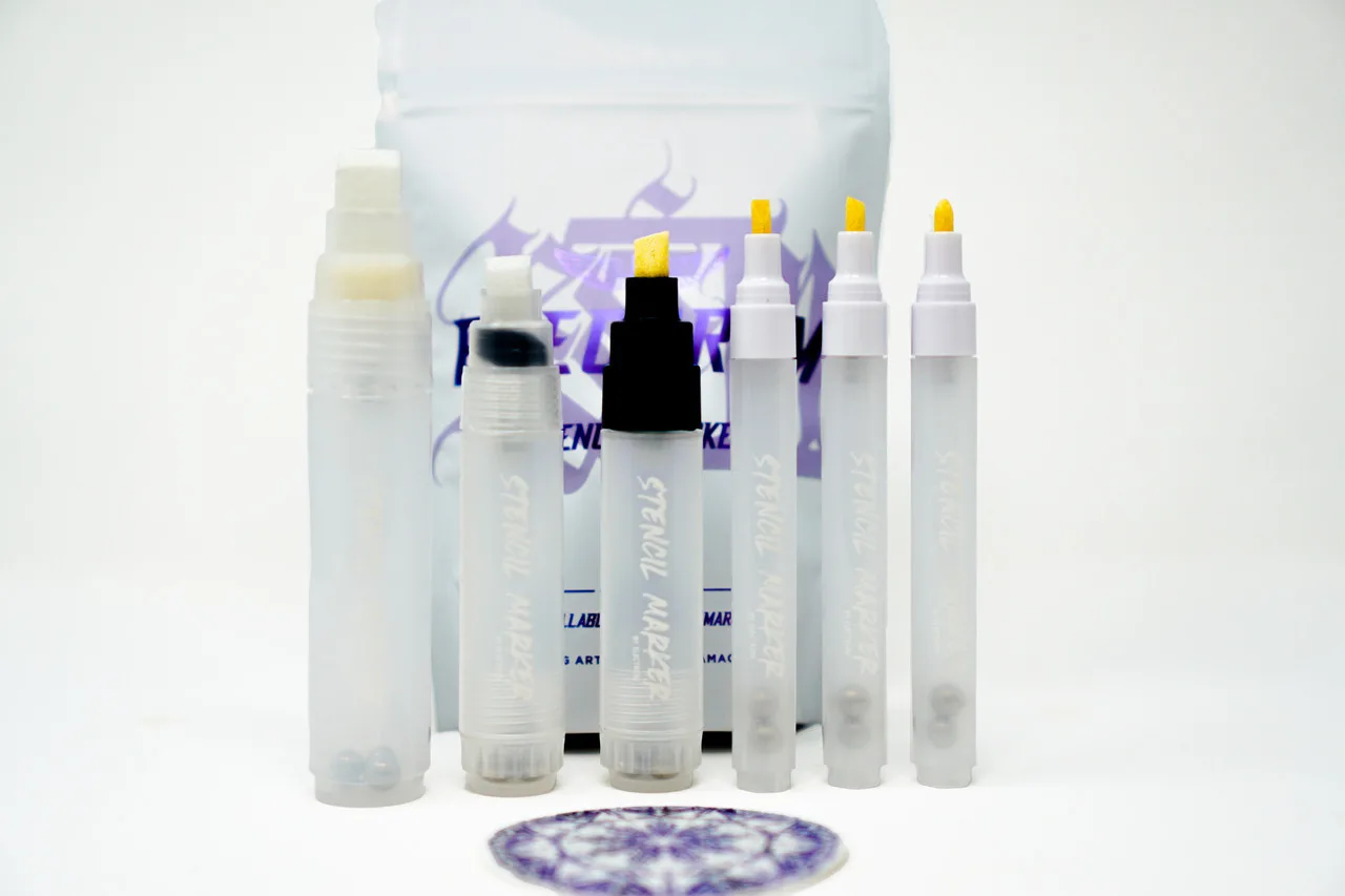 NOX Violet Tattoo Stencil Ink & Refillable Marker Bundle - Image 8