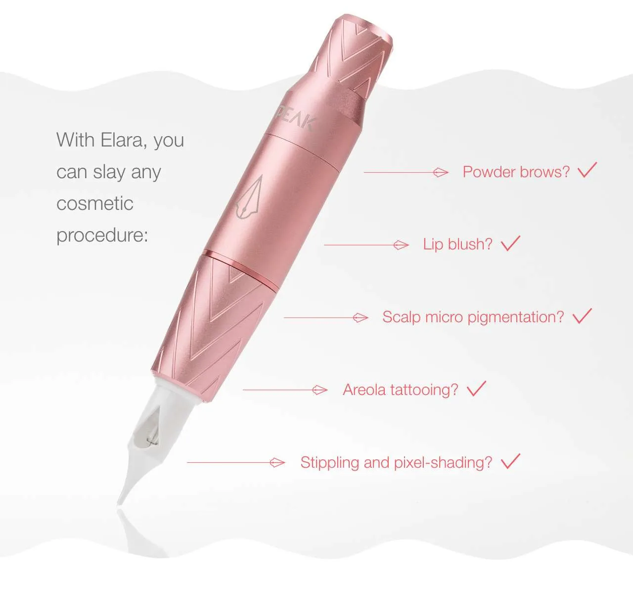 Peak Elara Pen Permanent Makeup PMU Machine - Image 3